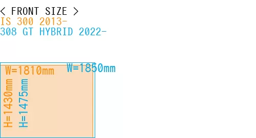 #IS 300 2013- + 308 GT HYBRID 2022-